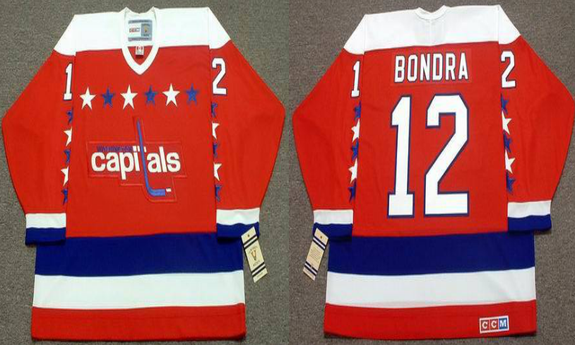 2019 Men Washington Capitals #12 Bondra red CCM NHL jerseys
